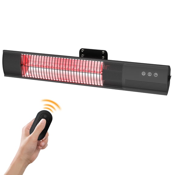1500W Ceiling Mounted Electric Patio Heater, Outdoor Infrared Heater with Timer Function for Patio Balcony Garage
