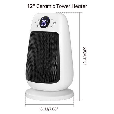 1500W Ceramic Space Heater with Touch Screen & Remote