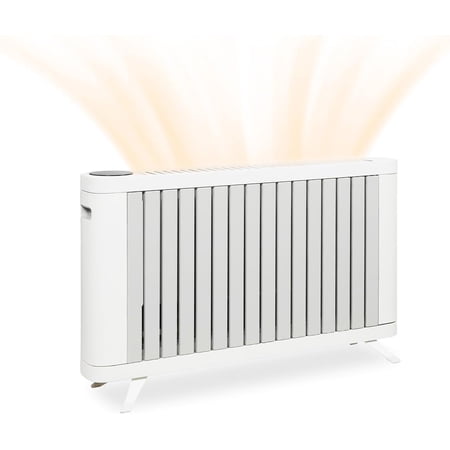 1500W Convection Heater, Radiator Heater with 3 Heating Modes, Large Room Heat with Adjustable Thermostat,0-12h Timer, Led Screen and Remote Control for Bedroom Home Office