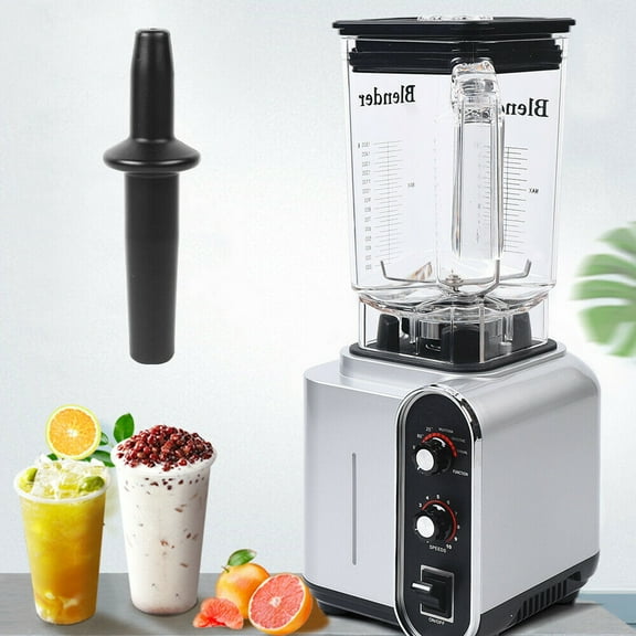 1500W Countertop Blender ABS Travel Cup for Shake and Smoothies, Multifunctional Blender for Kitchen Ice Crush Fruit Protein Drinks Vegetable, Silver