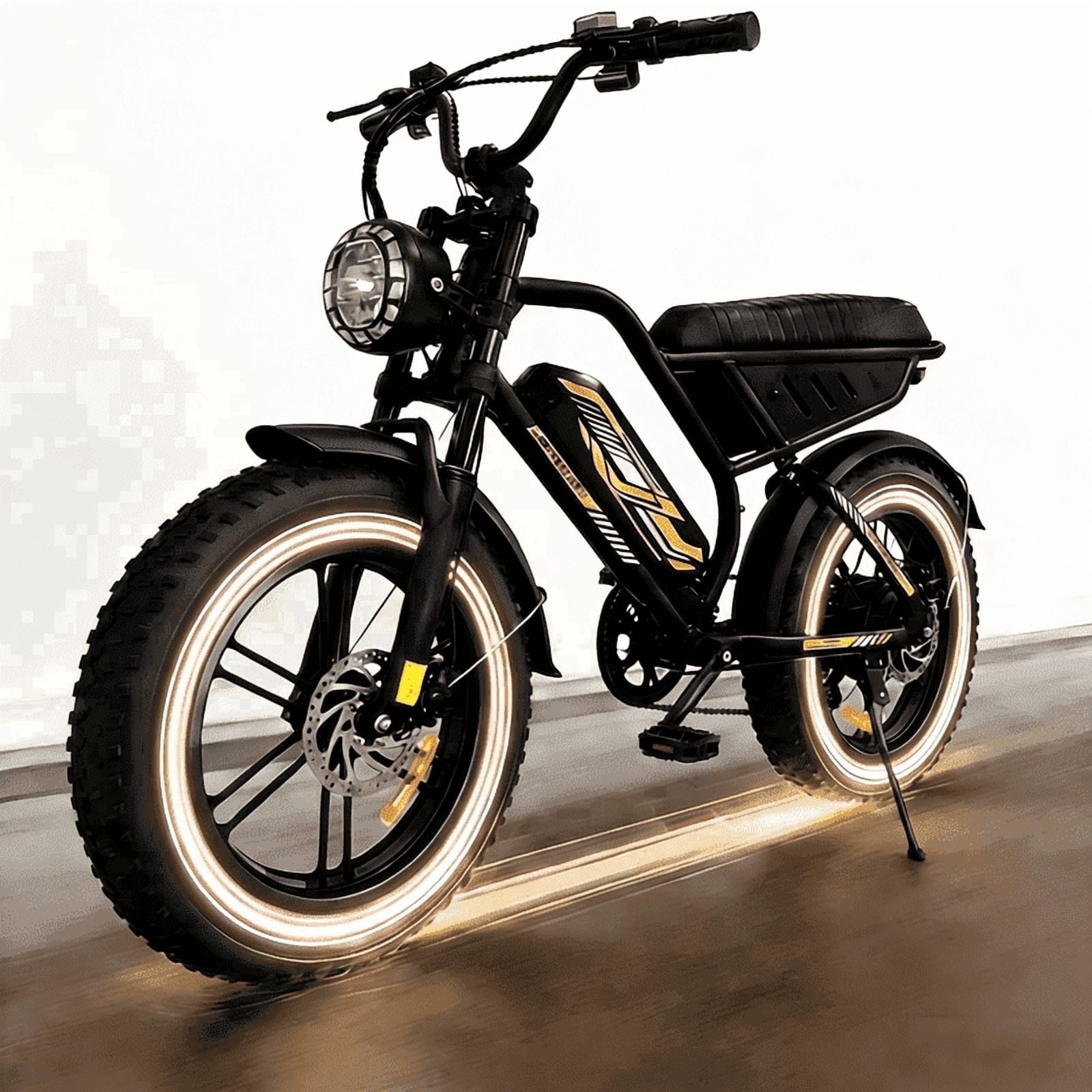 TltZeen 1500W Electric Bike for Adults,40mph 48V 15.6AH 20" Fat Tire Electric Bicycle NFC Touch Unlock Full Suspension Moutain Ebike, UL2849