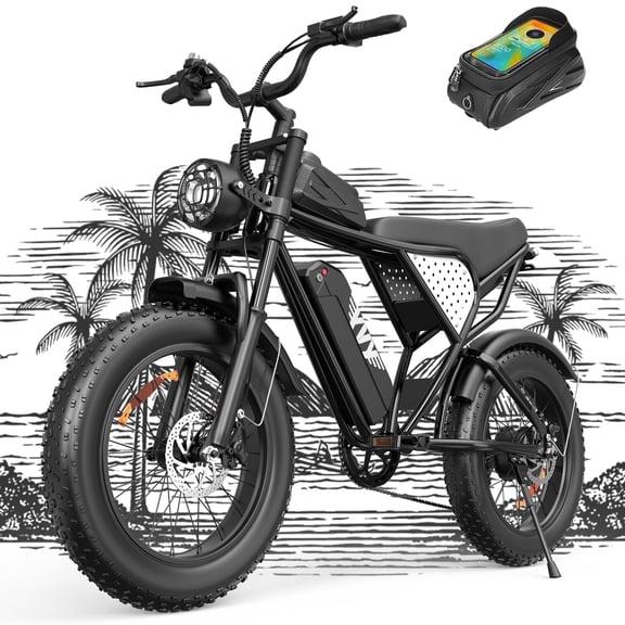 Electric Bike for Adults,1500W 30MPH,48V 15.6AH 20-70 Miles Mountain Bike ,20'' Fat Tire 7 Speed Electric Bicycle UL2849