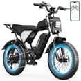 thumbnail image 1 of 1500W Electric Bike for Adults,48V 25Ah Max 90 Miles & 35MPH Electric Motorcycle,20’’ Fat Tire&nbsp;Full Suspension,APP Control,Mountain Bike UL2849, 1 of 10