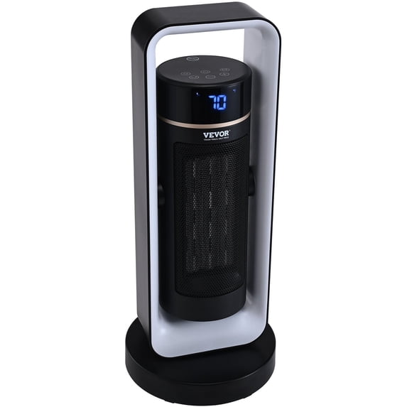 1500W Electric Ceramic Heater with Remote Control & Thermostat, Quiet Portable Space Heater for Desk, Office, Room - Overheat & Tip-Over Protection, 20 Inch