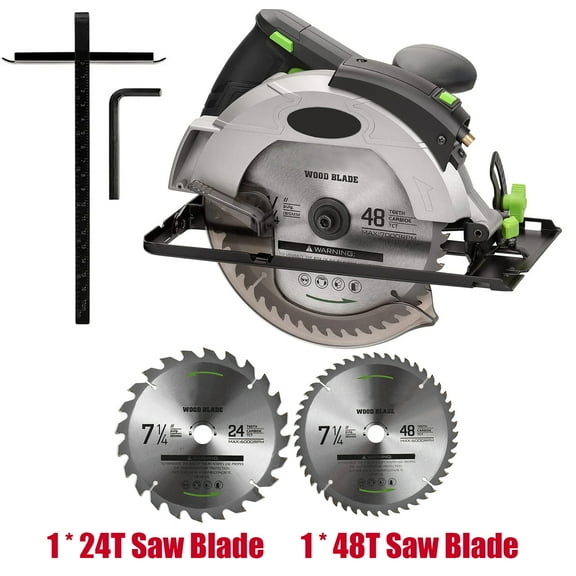 1500W Electric Circular Saw 5000RPM 190mm Saw Aluminum Body Portable Cutter Carpentry Cutting Tools Woodworking Table Saw