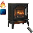 1500W Electric Fireplace Heater with Remote Control, Indoor Personal