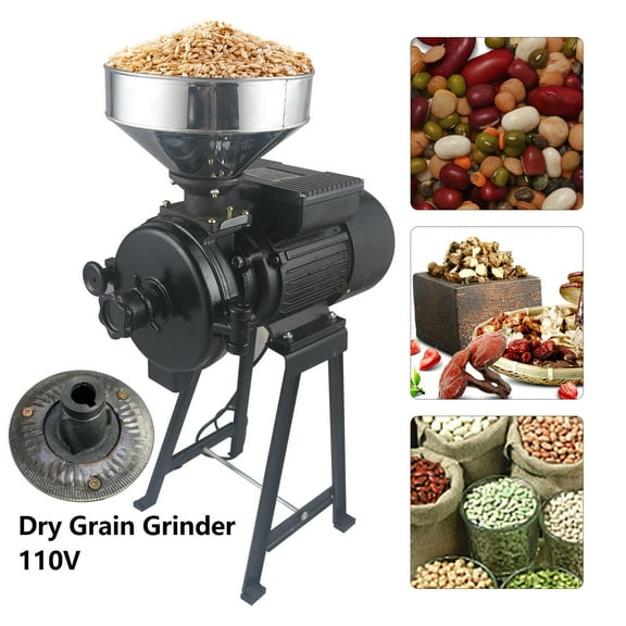 1500W Electric Grain Mill Grinder With Funnel Mill Grinder for Spice Corn Wheat Coffee