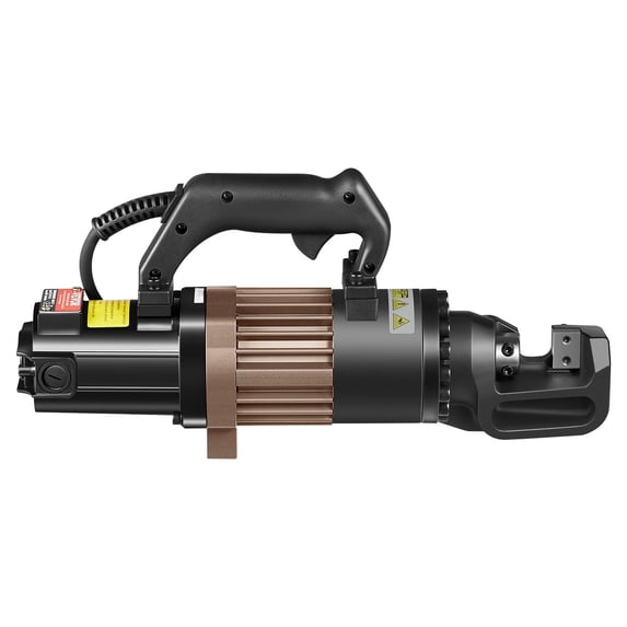1500W Electric Hydraulic Rebar Cutter, Cuts up to 7/8 Inch (#7) Rebar, 4-22mm Capacity, for Construction and Demolition