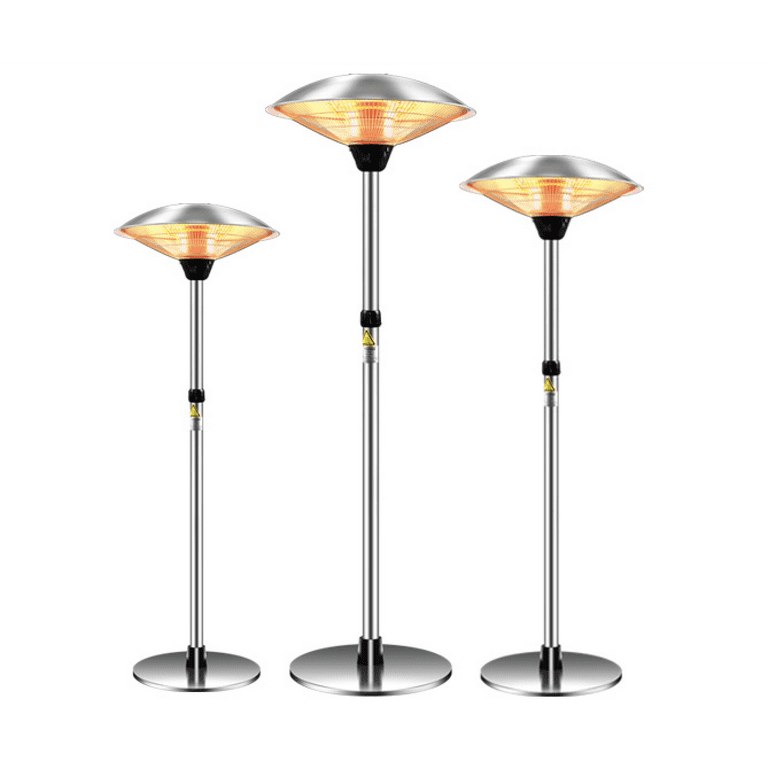 1500W Electric Patio Heater Freestanding Electric Outdoor Warm
