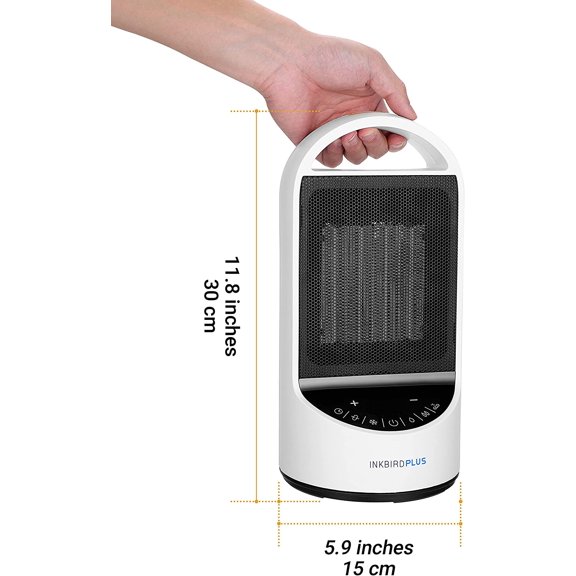 1500W Electric Space with Remote Timer 3 Modes Overheating Tip-Over for Indoor Office Bedroom