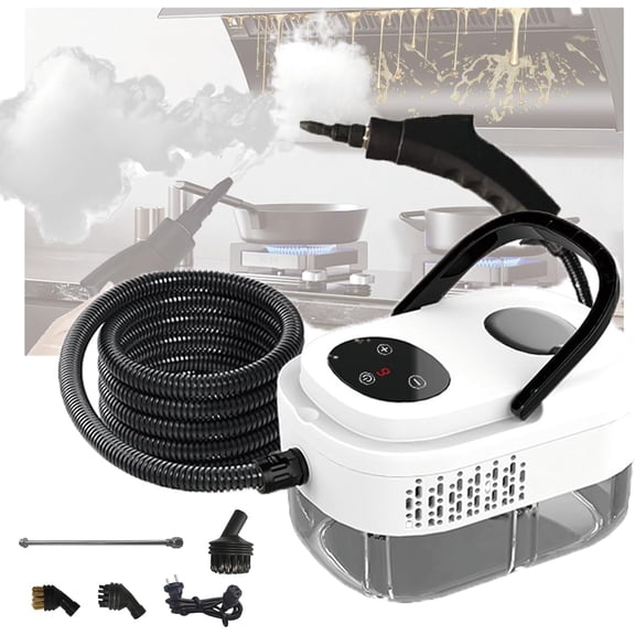 1500W Handheld Steam Cleaner with Touch Screen, 3.0 BAR High Pressure Steamer for Home, 15s Fast Heat-Up Cleaning Tool for Kitchen, Tile, Car & Sofa
