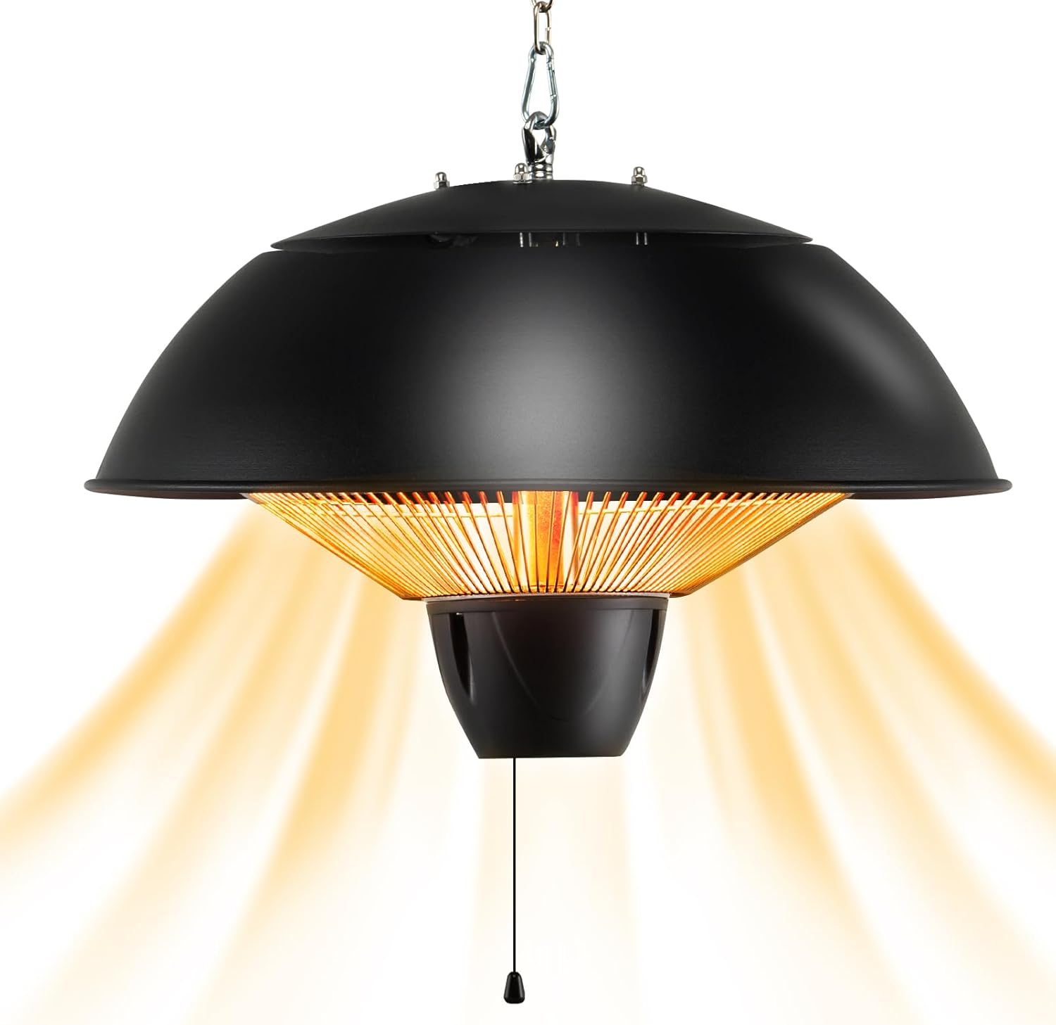 1500W Hanging Patio Heater, Electric Ceiling Mounted with Adjustable ...