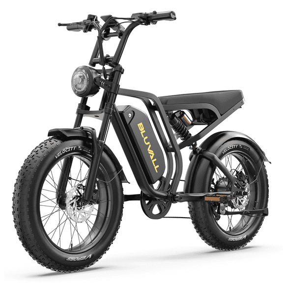 Peak 1500W Motor 52V 20AH Battery Electric Bike for adults Full Suspension 20"Fat Tire Off-road Beach Ebike