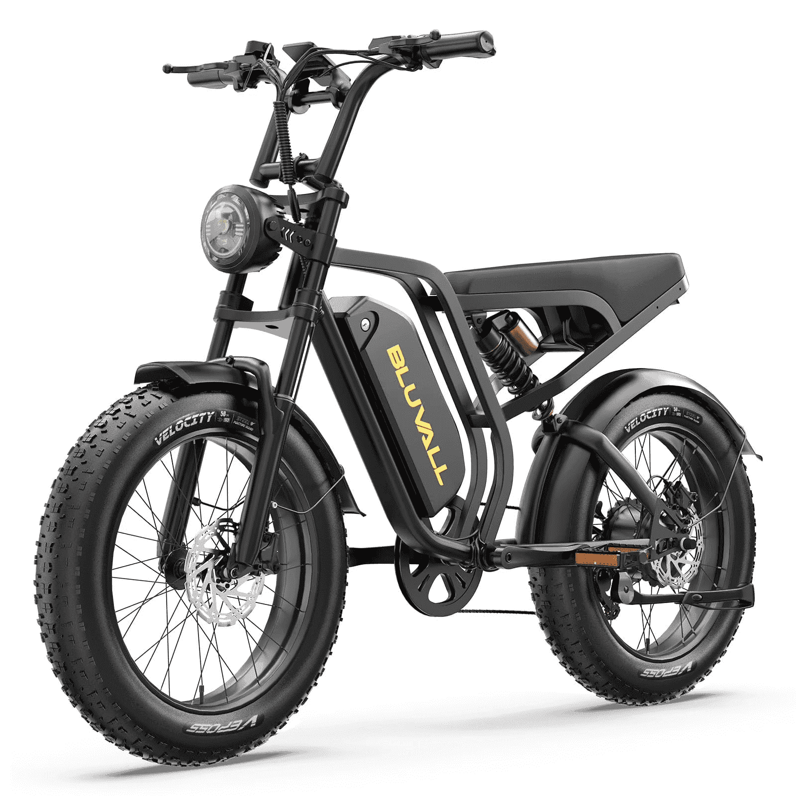 Peak 1500W Motor 52V 20AH Battery Electric Bike for adults Full Suspension 20"Fat Tire Off-road Beach  Ebike