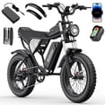 thumbnail image 1 of Ridstar 1500W Electric Bike for Adults,33MPH 48V 20Ah Electric Bicycle ,20" Fat Tire Full Suspension Mountain Bike UL2849, 1 of 8