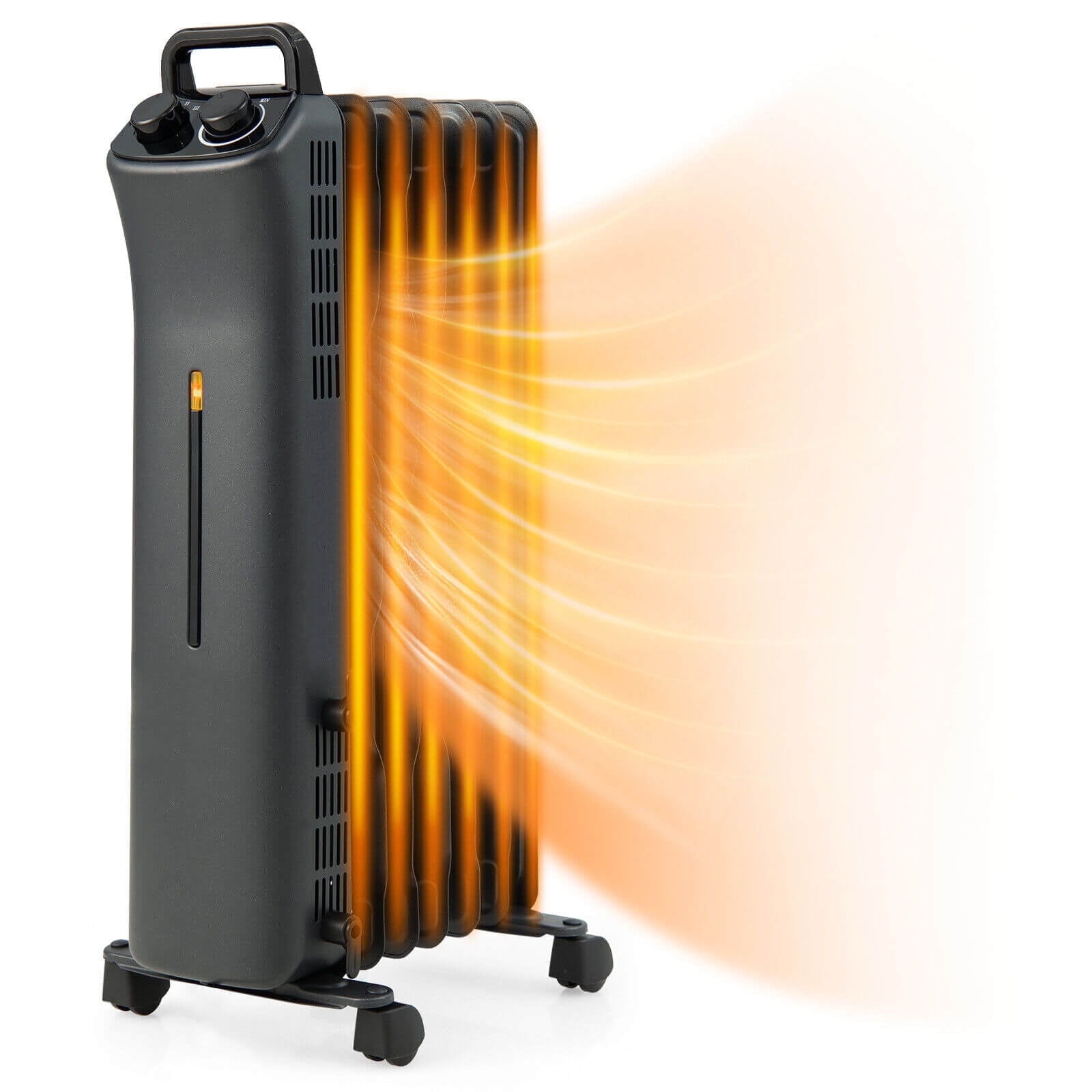1500W Oil Filled Space Heater with 3-Level Heat - Walmart.com