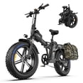 thumbnail image 1 of 1500W Peak Folding Electric Bike for Adults, 48V 25Ah UL 2849 Certified Battery, 20x4 Fat Tire E-Mountain Bicycle, Shimano 7-Speed, Rear Rack, Up to 30MPH, Black, 1 of 10