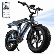 750W Peak Motor Ebike for Adults, Pescroa Electric Bike for Adults, APP Control, 48V 15Ah Removable Battery Electric Dirt Bike with 500LBS Max Weight, Adult Electric Bicycles with 65Miles Range