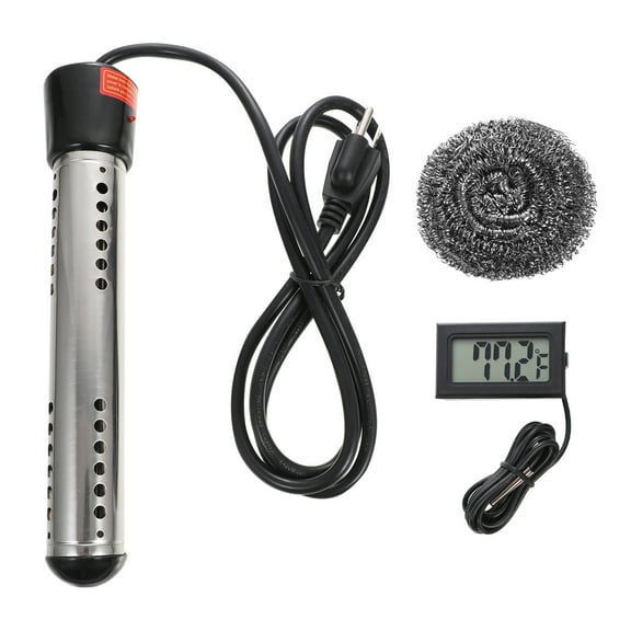 ETEREAUTY Submersible Pool Water Heater with LCD Thermometer and Stainless Steel Design
