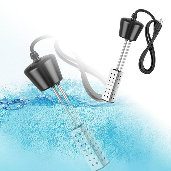 1500W Portable Immersion Water Heater-Stainless Steel Submersible Electric Heater-Fast Heating for Bathtubs,Buckets,Inflatable Pools,Above Ground Pools, Hot Tubs, Basins, and Small Pool Applications