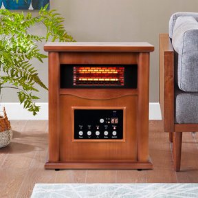 RedStone 5,200 BTU Portable Electric Infrared Heater with Cabinet, 1 ...