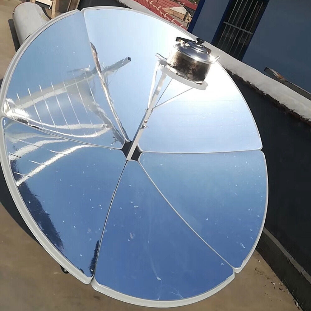 1500W Portable Solar Cooker Parabolic Sun Oven Outdoor Camping Barbeque Cooking