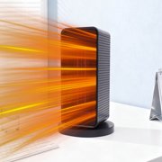 1500W Silent Oscillating Space Heater for Home and Bathroom Use, Portable Personal Heater with Instant Heat-Up, Wide-Angle Warmth Distribution and Humidity-Resistant Safety Design