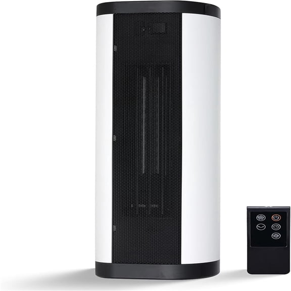 1500W Space Heater for Indoor Use, Electric, Ceramic, Remote, Digital tat, Overheat Protection, Vertical & Horizontal Operation