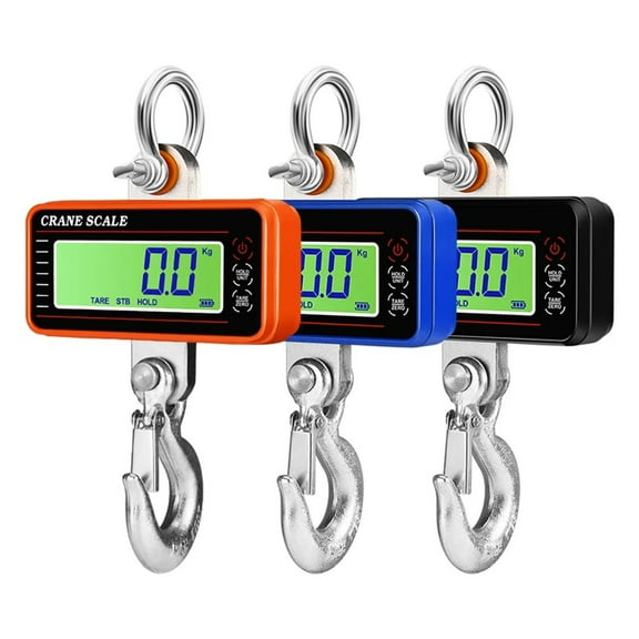 1500kg/500kg Digital Crane Scale 20M Remote Control 1000kg Heavy Duty Hanging Scales LCD Industrial Hook Weighing Blance N/lb/KG ,Precise Weighing