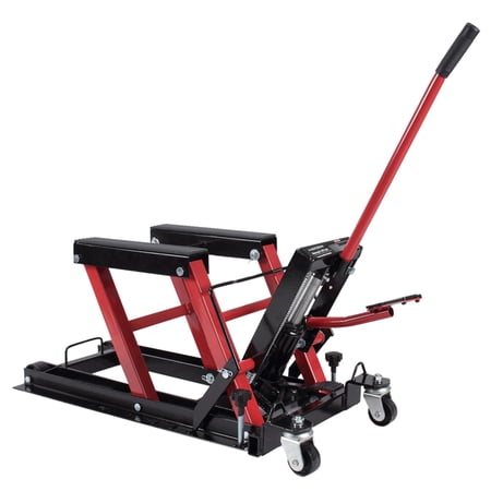 1500lb Motorcycle Hydraulic Lift Lifting Platform Workbench Garage Repair