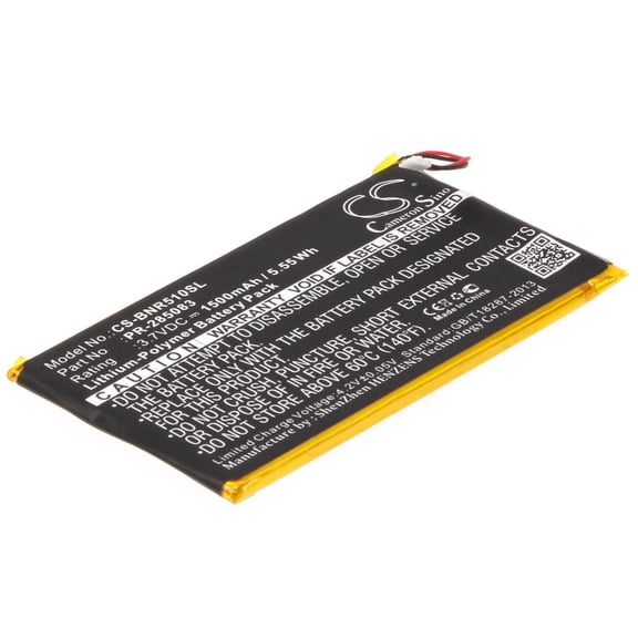 1500mAh PR-285083 Battery for Barnes & Noble Nook Glowlight Plus 2015 BNRV510
