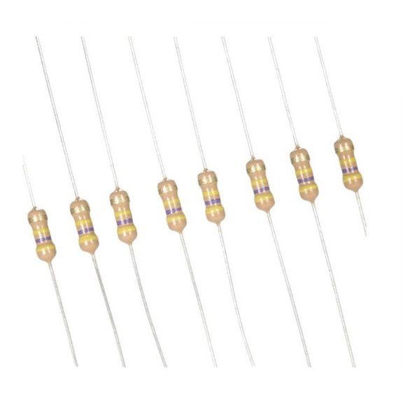 1500pcs 1/4W Carbon Film Resistor Assorted Kit, 75 Values 1 Ohm - 10M Ohm Plug-in Resistance Elements