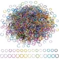 thumbnail image 1 of 1500pcs 15 Colors Jump Rings for Jewelry Making Aluminum O Rings Bulk Open Jump Ring Set for Choker Necklaces Bracelet Jewelry Making DIY Craft Keychain (8mm 10mm), 1 of 9