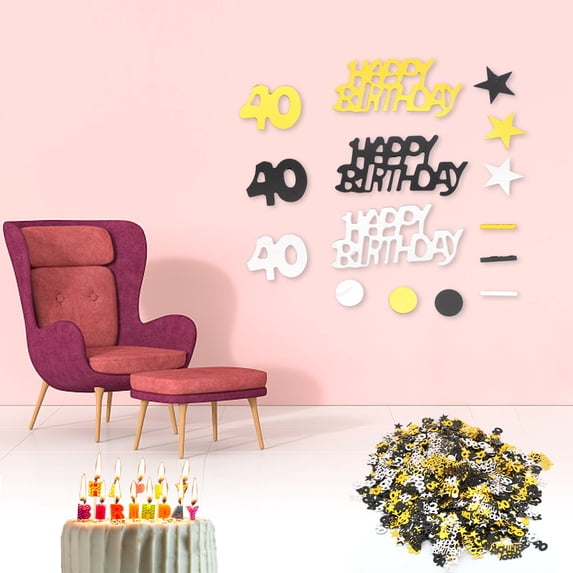 1500pcs Birthday Numbers Table Confetti Decoration Supplies for Birthday Anniversary Party (40)