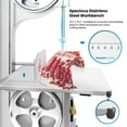 thumbnail image 1 of 1500W Commercial Bandsaw Machine, 19x15" Stainless Steel Worktable, Cuts 0.04-5.0" Thickness Electric Bone Saw Machine, Frozen Meat Cutter with 8 Blades Included, for Rib Pork Beef, 1 of 8