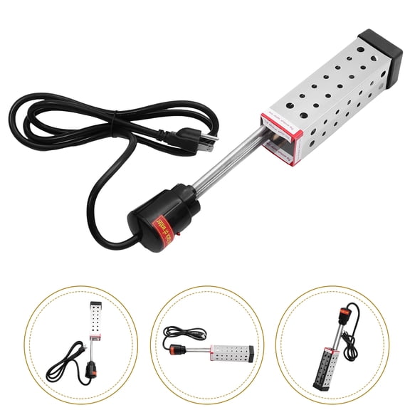 LIOOBO Pool Heater Plated Silver 1500W Fast Heating Tube for Swimming Pool Supplies