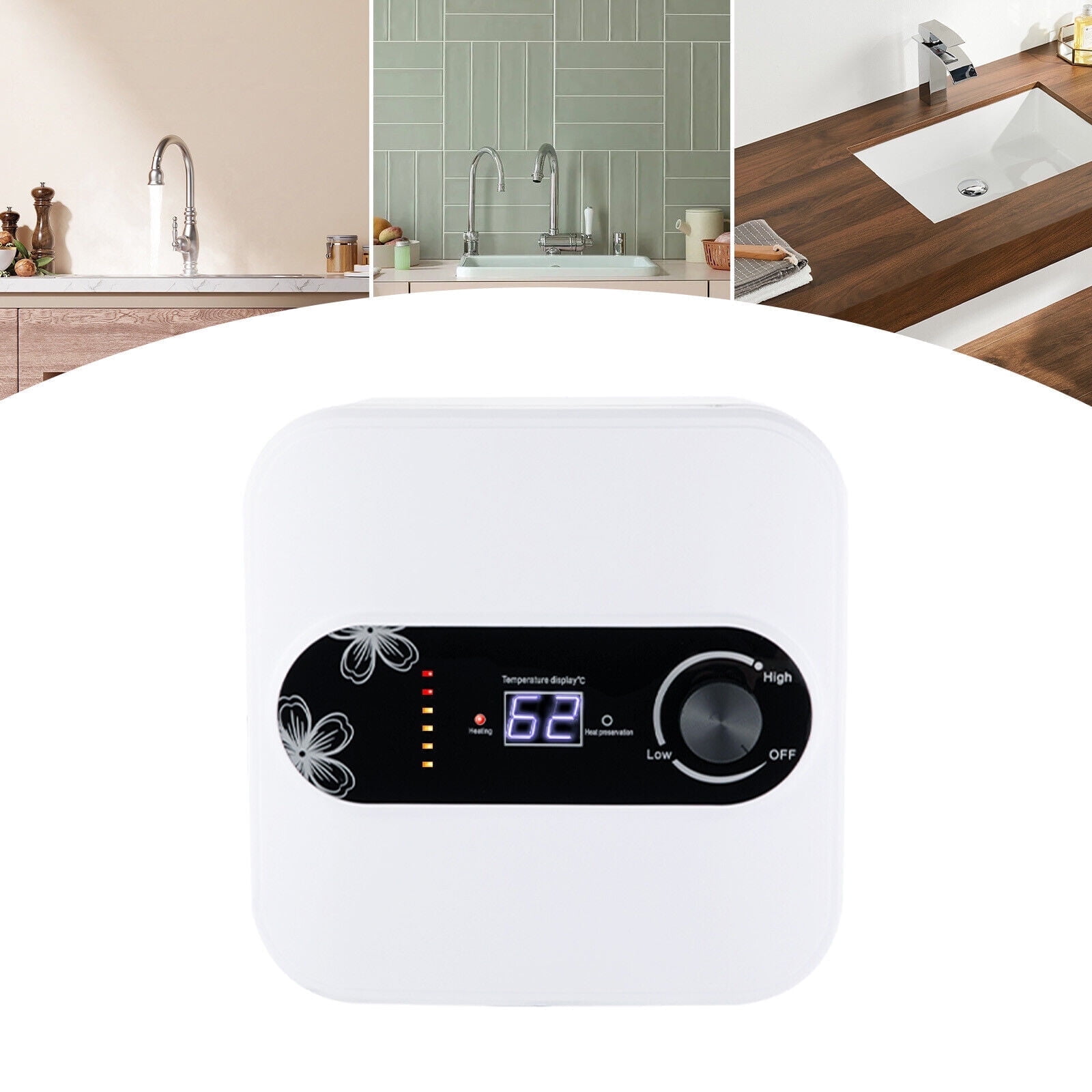 1500w Tankless Electric Hot Water Heater Boiler on Demand Whole House