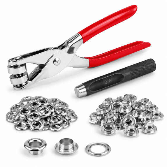Pilerss 1501/2 Inch Grommet Tool Kit Eyelet With Leather Hole Punch Pliers 150 ...