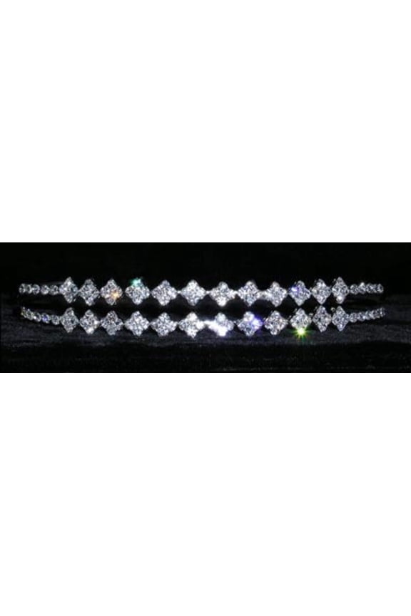#15017 - Double Diamond Row Headband