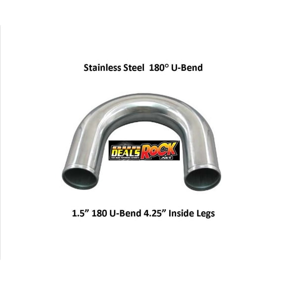 150180 Brand New Stainless Steel 180 Degree U-Bends 1.50" 4.25" Inside Legs