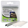 thumbnail image 1 of 15030C Light Staples and Insulators - 60 Staples and 30 Insulators, 5 Pack, 1 of 3