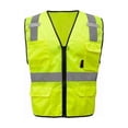 thumbnail image 1 of 1505 Class 2 Multi Purpose Lime Mesh Safety Zipper With 6 Pockets, Large, 1 of 1