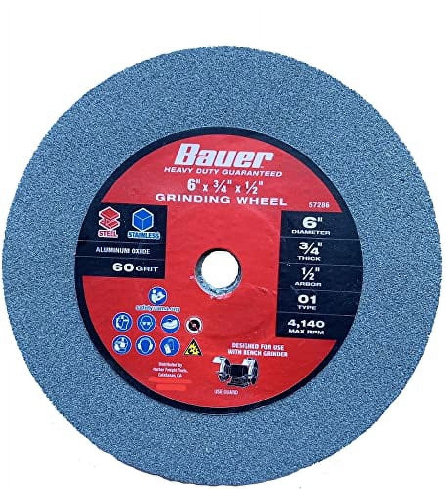 15060 6" Bench Grinding Wheel 60 Grit 6 Inch X 3/4 Inch X 1/2 Inch