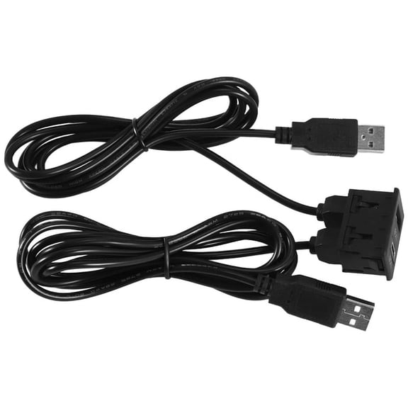 150CM Car Dash Flush Mount 2 USB Port Panel Auto Boat Dual USB-TAPYC Extension Cable Adapter for