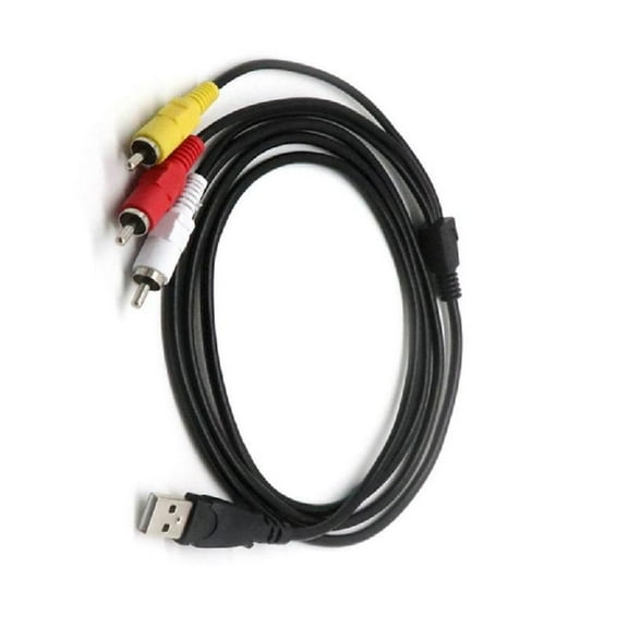 150CM USB Male To 3RCA AV Composite Adapter Cable For HDTV TV Computer