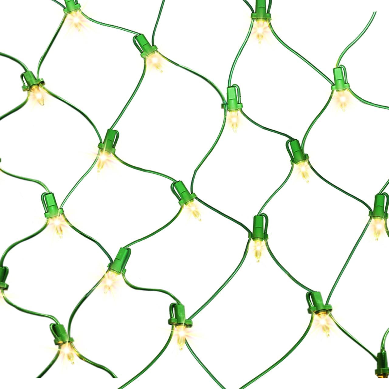 Indoor/Outdoor 150-Count Incandescent Christmas Net Lights, Clear, 6' x 4', by Holiday Time