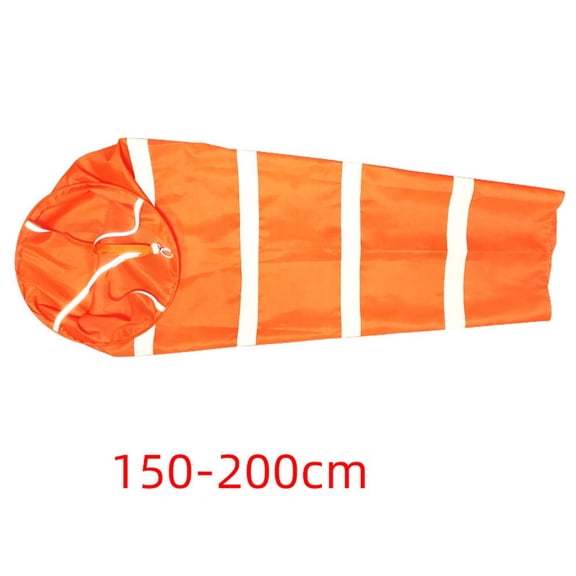 150Cm Orange/Red Airport Windsock Rip-Stop Polyester Wind Measurement Sock Bag