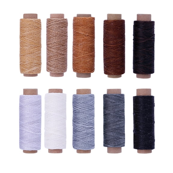 Waxed Thread Kits Sewing Waxed Thread Cord 150D Sewing Thread for Leather Craft DIY Bookbinding Shoes Repairing Project