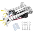 thumbnail image 1 of 150DB Super Loud Dual Electric Air Horns Kit for Vehicles - With Compressor, Applicable for Cars, SUVs, Trucks, Boats (Sliver), 1 of 8