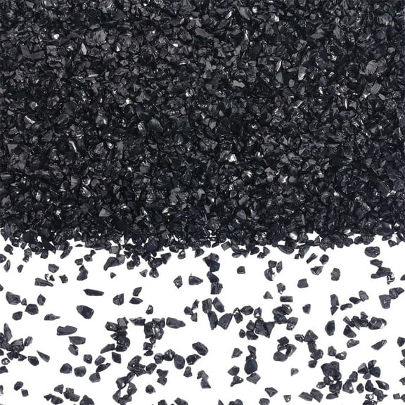 150G Black Crush Glass Broken Glass Pieces Irregular Mini Glitter Resin Art Flakes Sequins Sprinkles Chips for Jewelry Making Nail Arts Crafts Home Decorations Crafting Supplies Black DIY